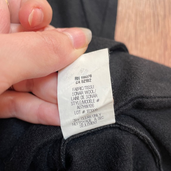 Helmut Lang womens wool sweater jacket cowl neck size petite zip up moto‎ - Picture 9 of 9